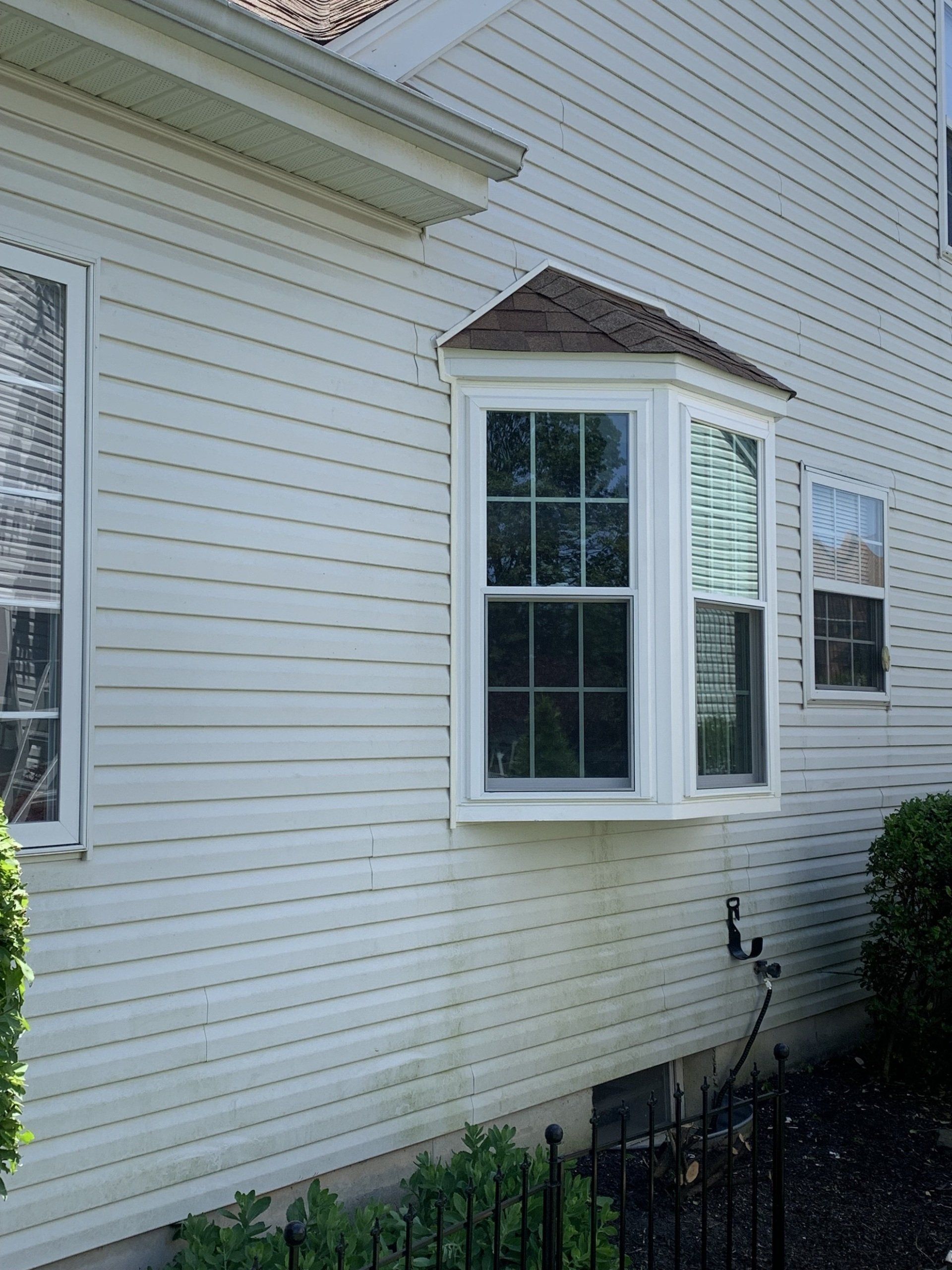 new nook window with white trim