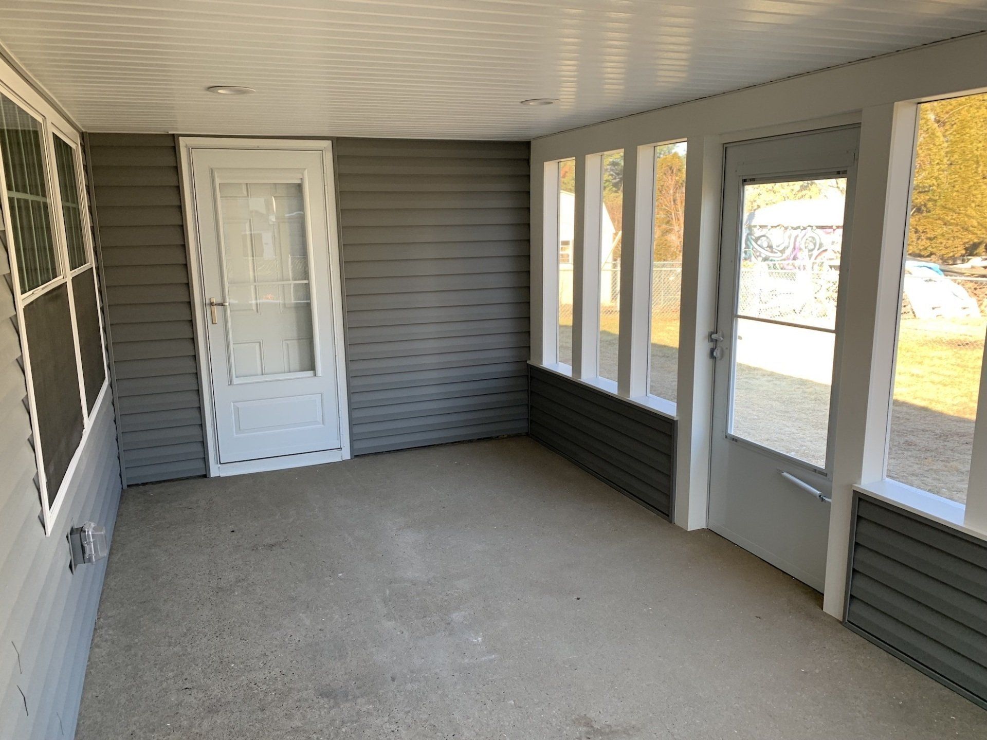 porch enclosure installation