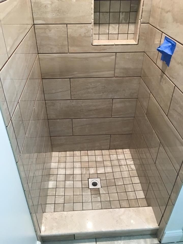 Shower tile installation