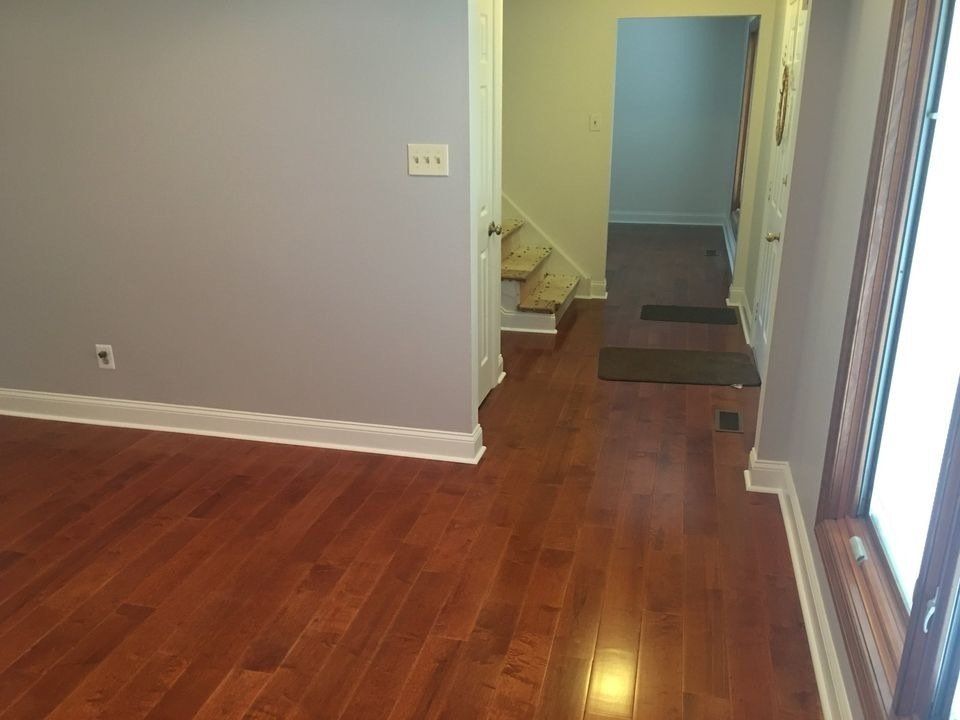 hardwood flooring installed throughout the house
