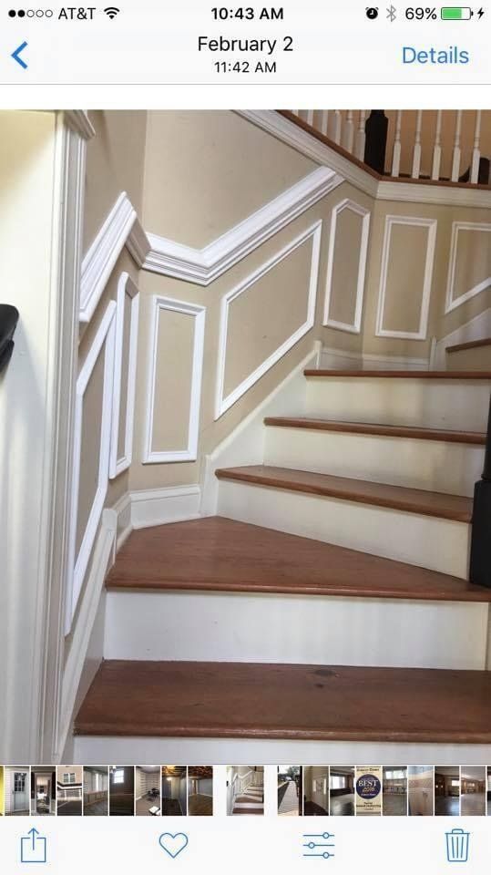 hardwood installed on staircase