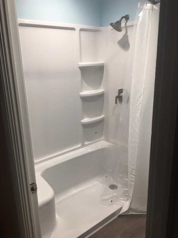 remodeled shower