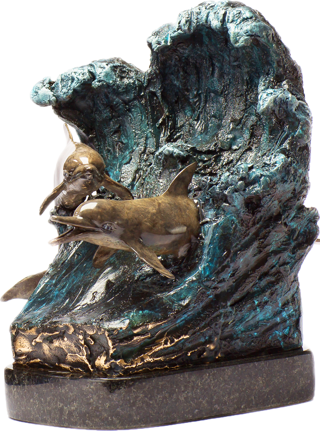Dolphin keepsake urn art for human ashes