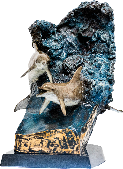 Dolphin unique urns for human ashes
