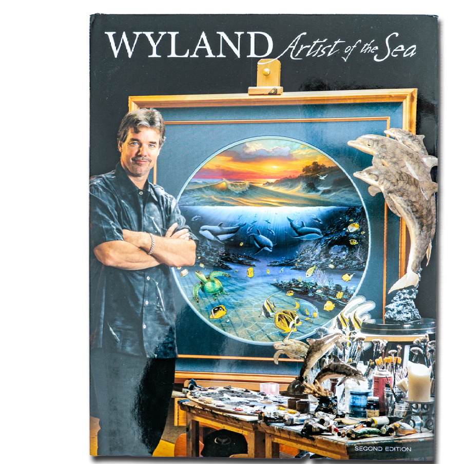 The front cover of Wyland Artist of the Sea Book