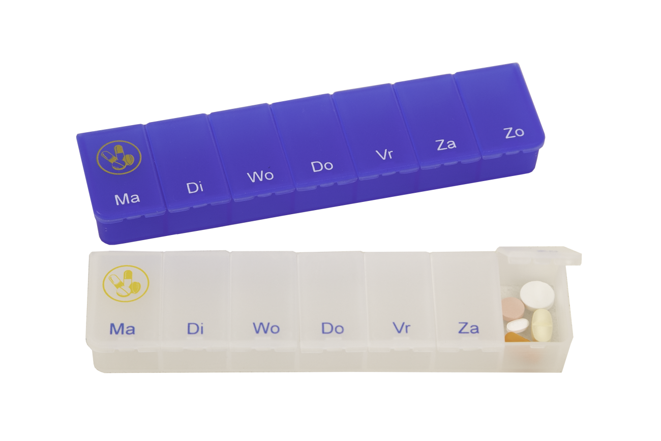 Pillendoos week transparant