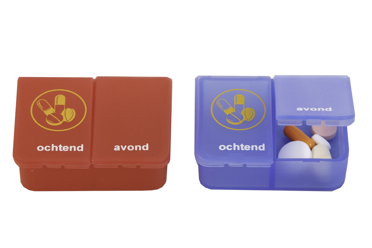 Pillendoos 1 dag 2-vaks