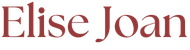The name elise joan is written in red on a white background