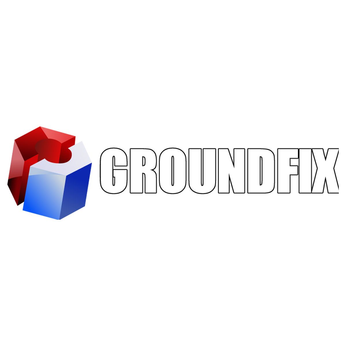 Street Name Plate Co. | a red white and blue logo for a company called groundfix