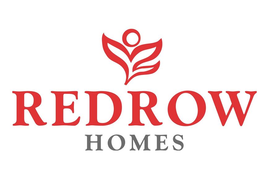 Street Name Plate Co. | a red and white logo for redrow homes