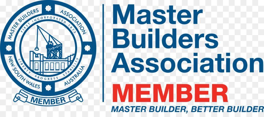 Master Builders Association logo with blue emblem and red 