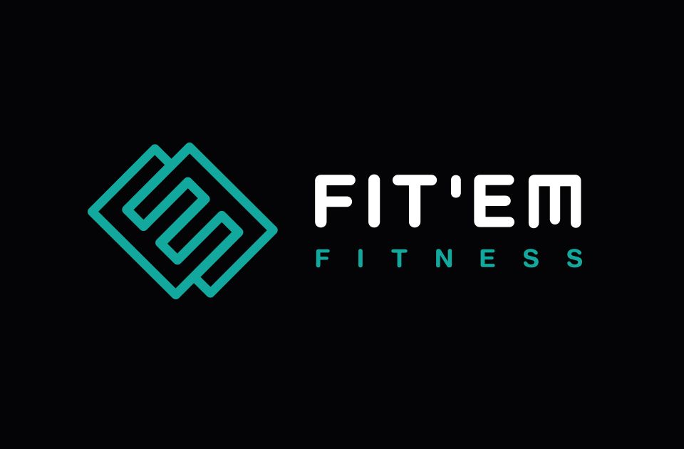 FIT’EM Fitness logo on black background