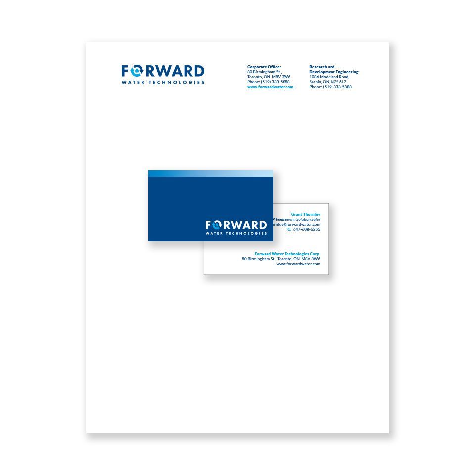 Forward Water Technologies stationery