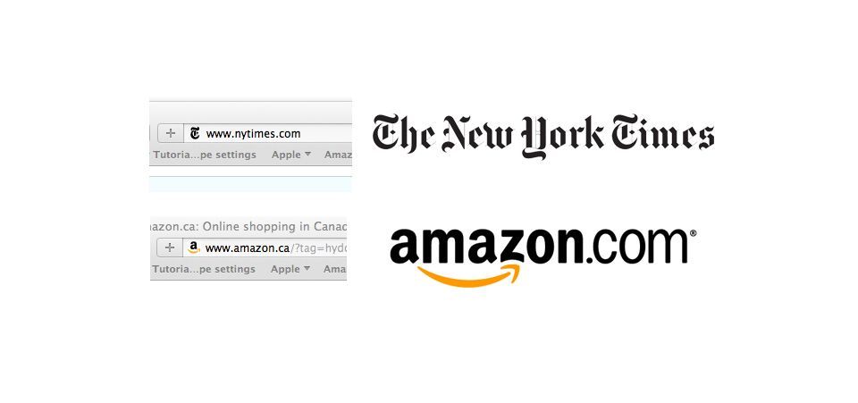 Favicon of The New York Times and Amazon.com