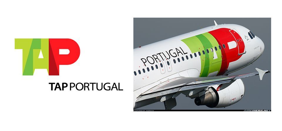Logo and airplane livery of TAP Portugal