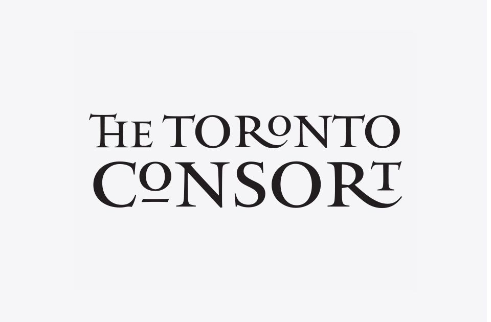 A black and white logo for the toronto consort