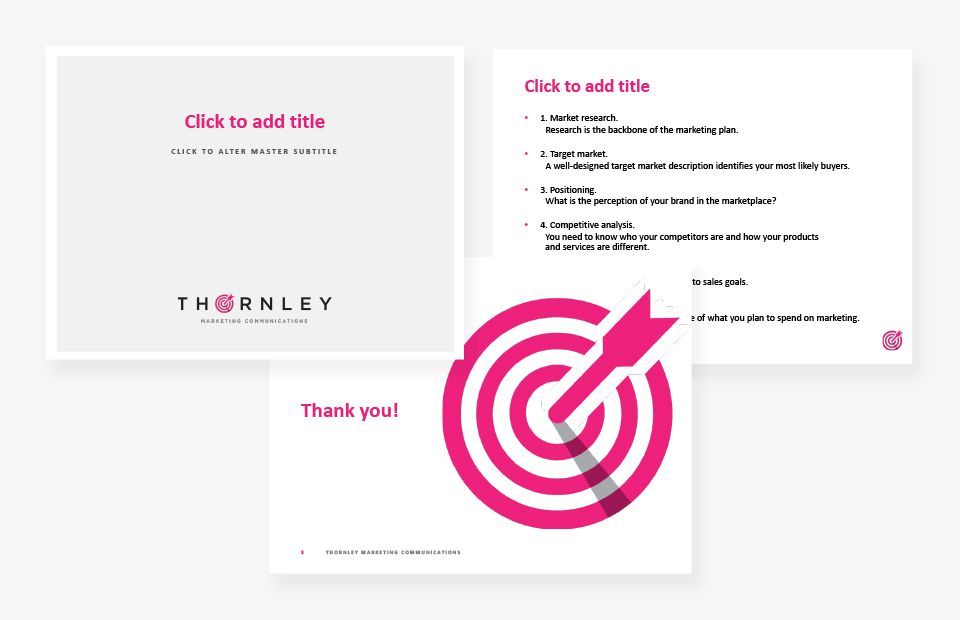 Thornley Marketing Communications Powerpoint template