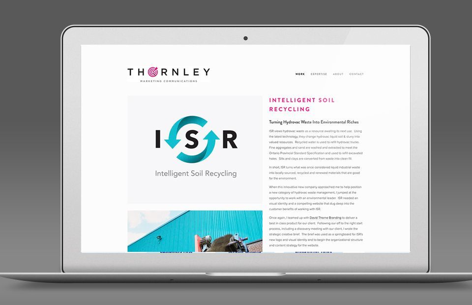 Thornley Marketing Communications website home page