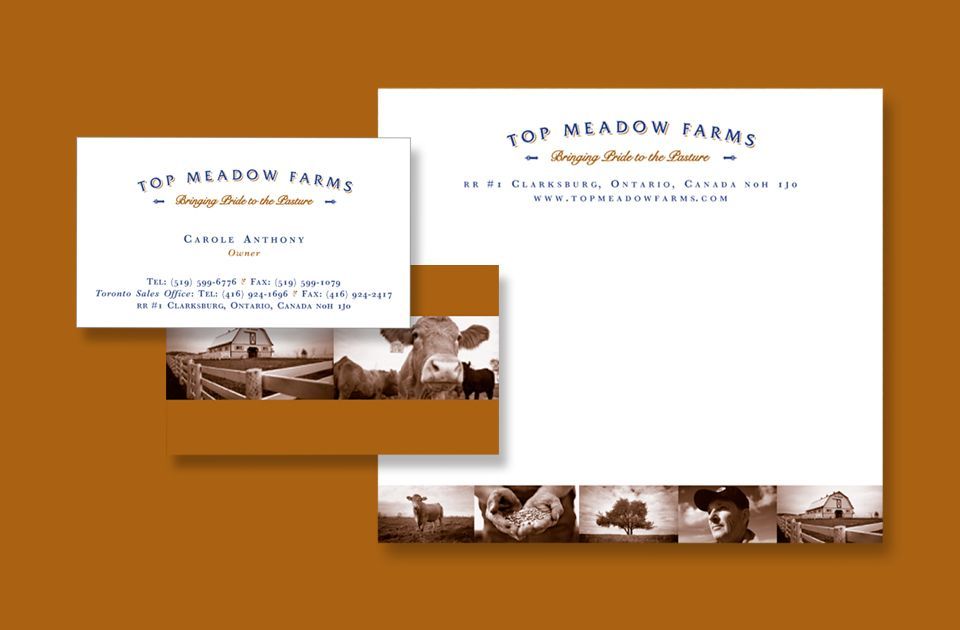 Top Meadow Farms stationery