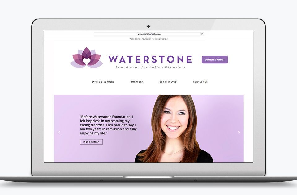 Home page of the Waterstone website