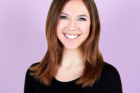 Photo of young woman smiling