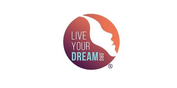 A logo for a company called live your dream