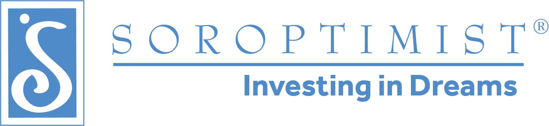 A logo for soroptimist investing in dreams