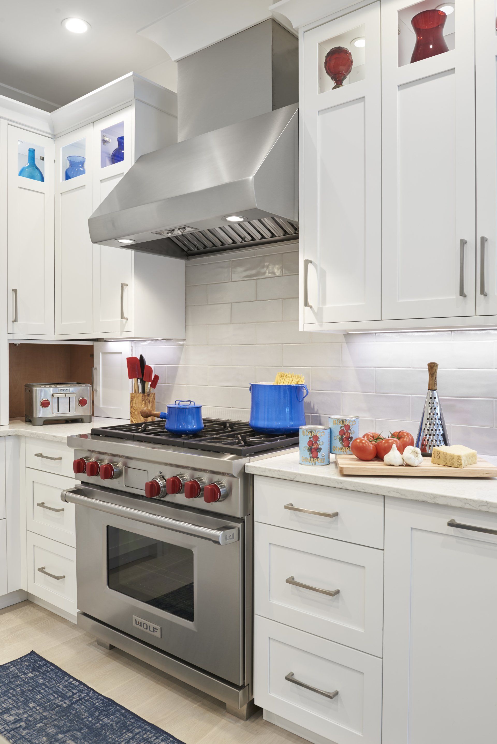 stainless steel oven and hood