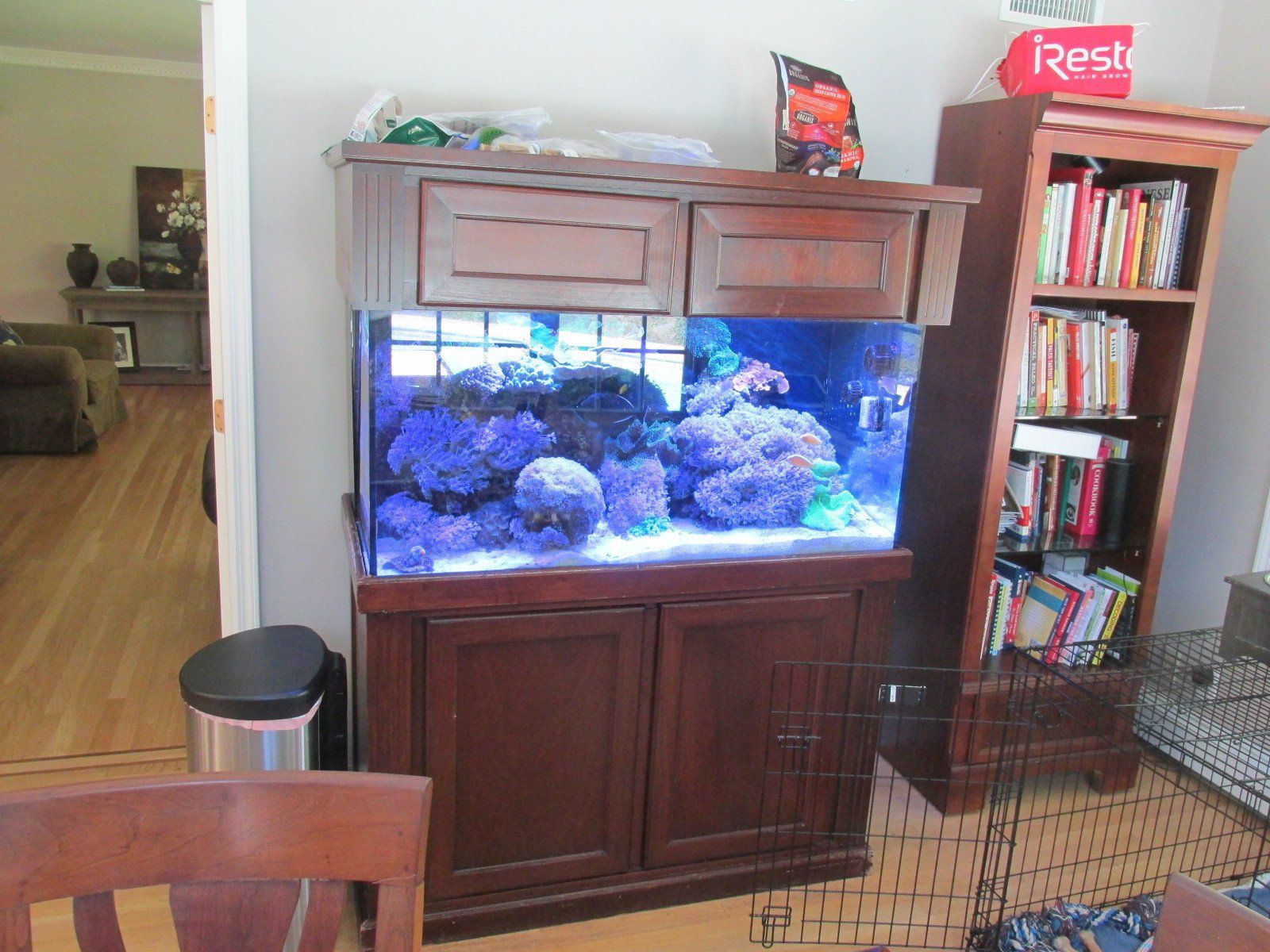 Dining Room with Fish Tank Before