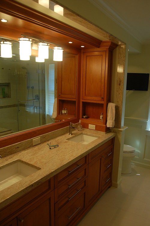 his and her vanity in bathroom 1