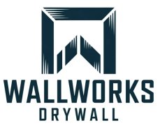 Logo: Dark teal abstract W shape within a square, with