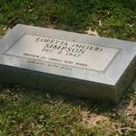 flat headstone
