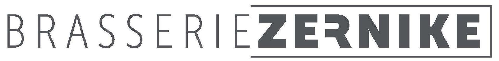 Op een witte achtergrond wordt een logo voor brasseriezernike getoond