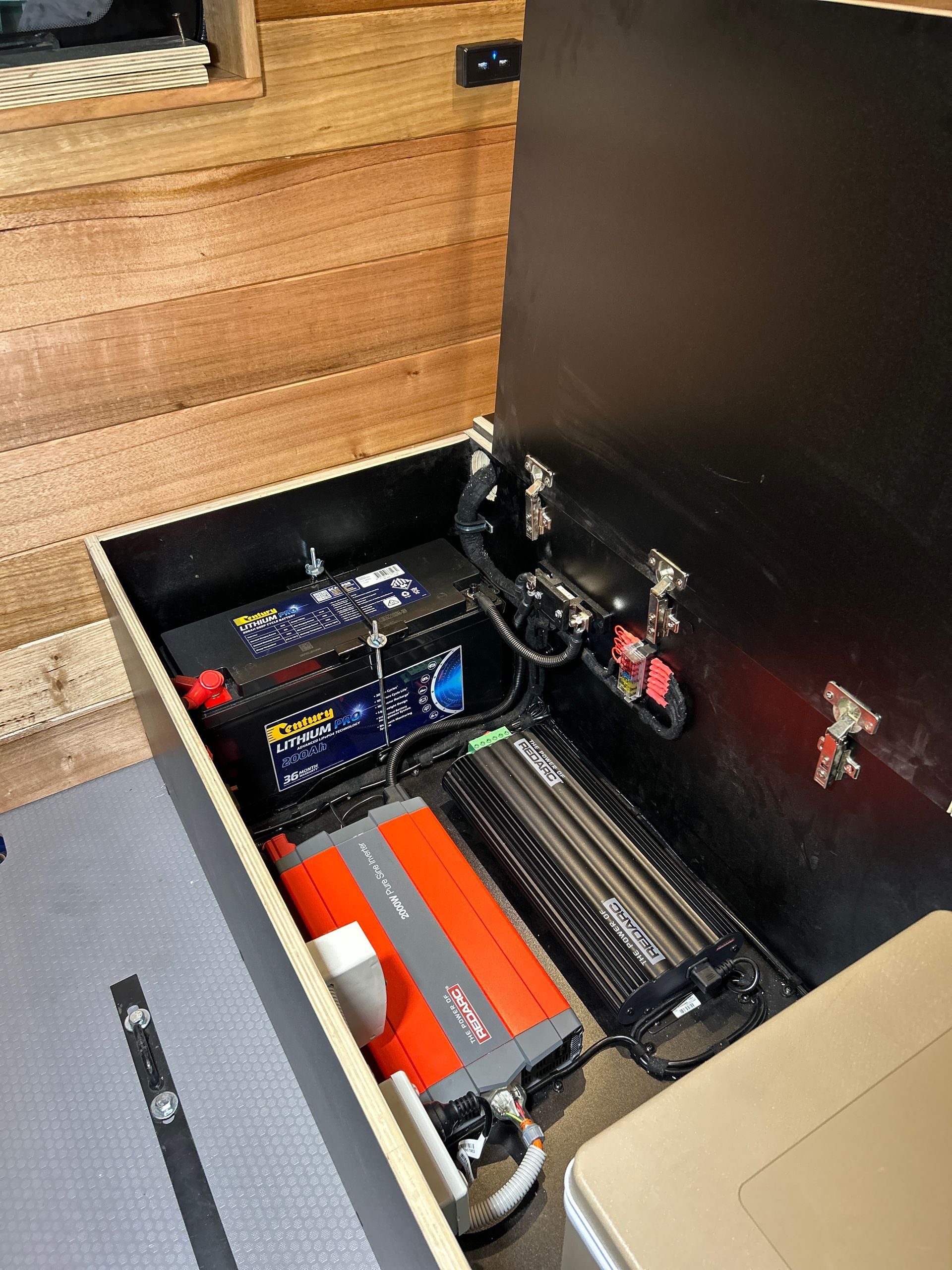 Electrics inside a caravan — Scotts Auto Air & Electrical In Wollongong, NSW