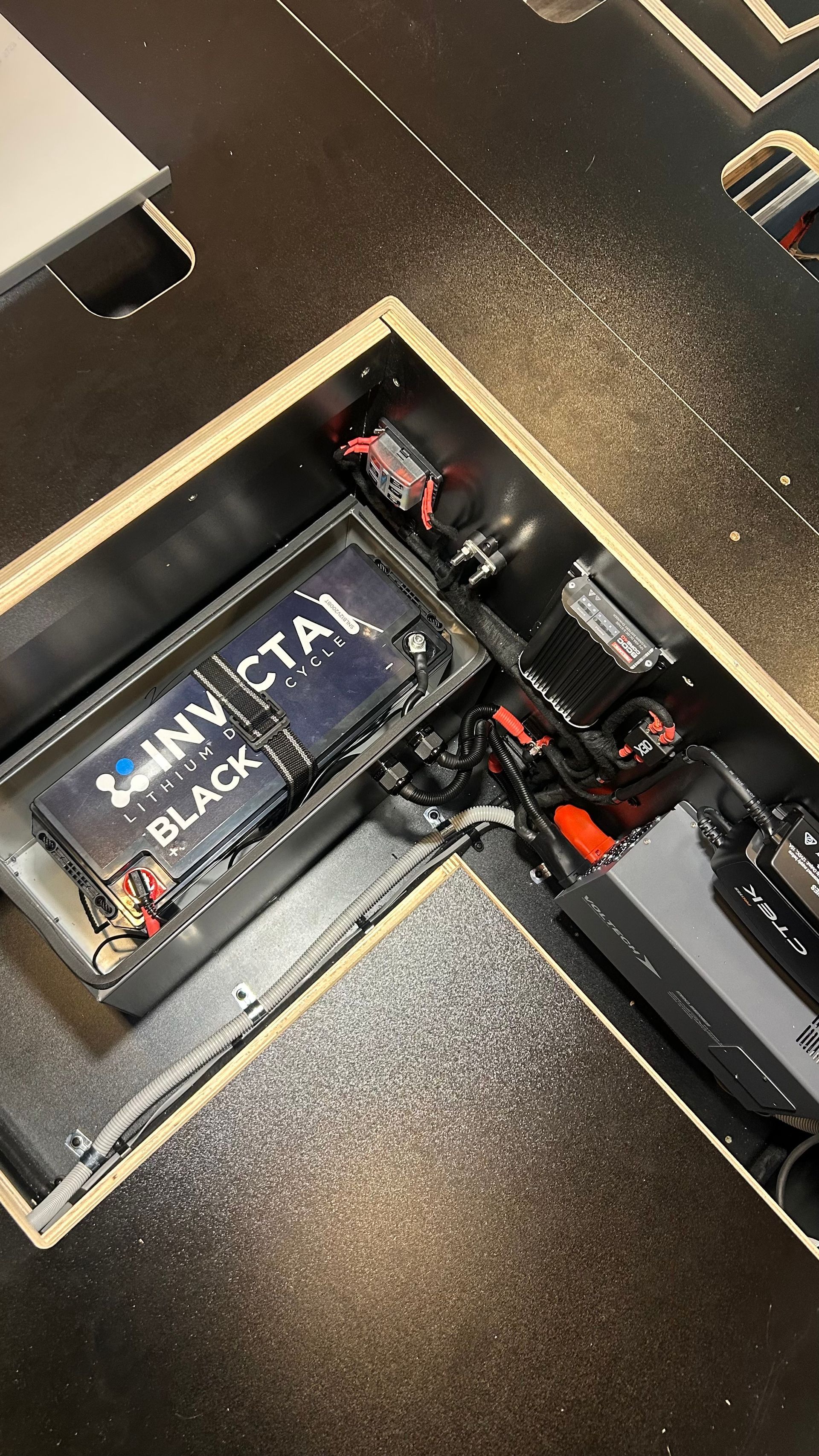 Electrical wiring inside a caravan— Scotts Auto Air & Electrical In Wollongong, NSW