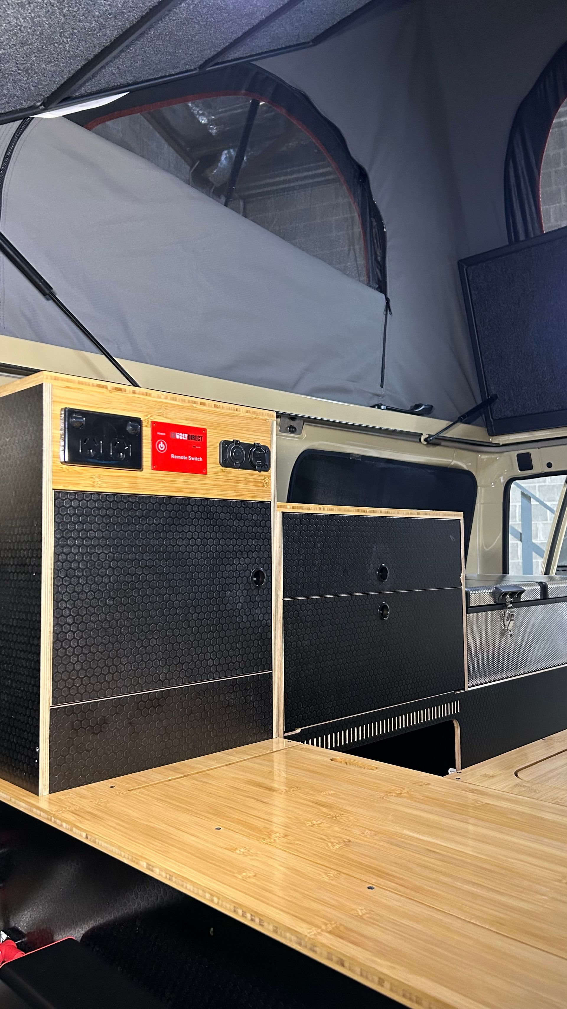 Fit out of a four wheel drive with storage and electrical set up — Scotts Auto Air & Electrical In Wollongong, NSW