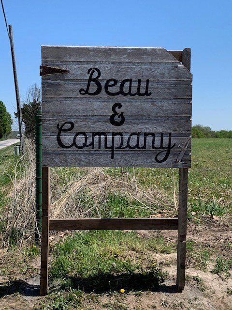 Beau and Company Large Entry sign