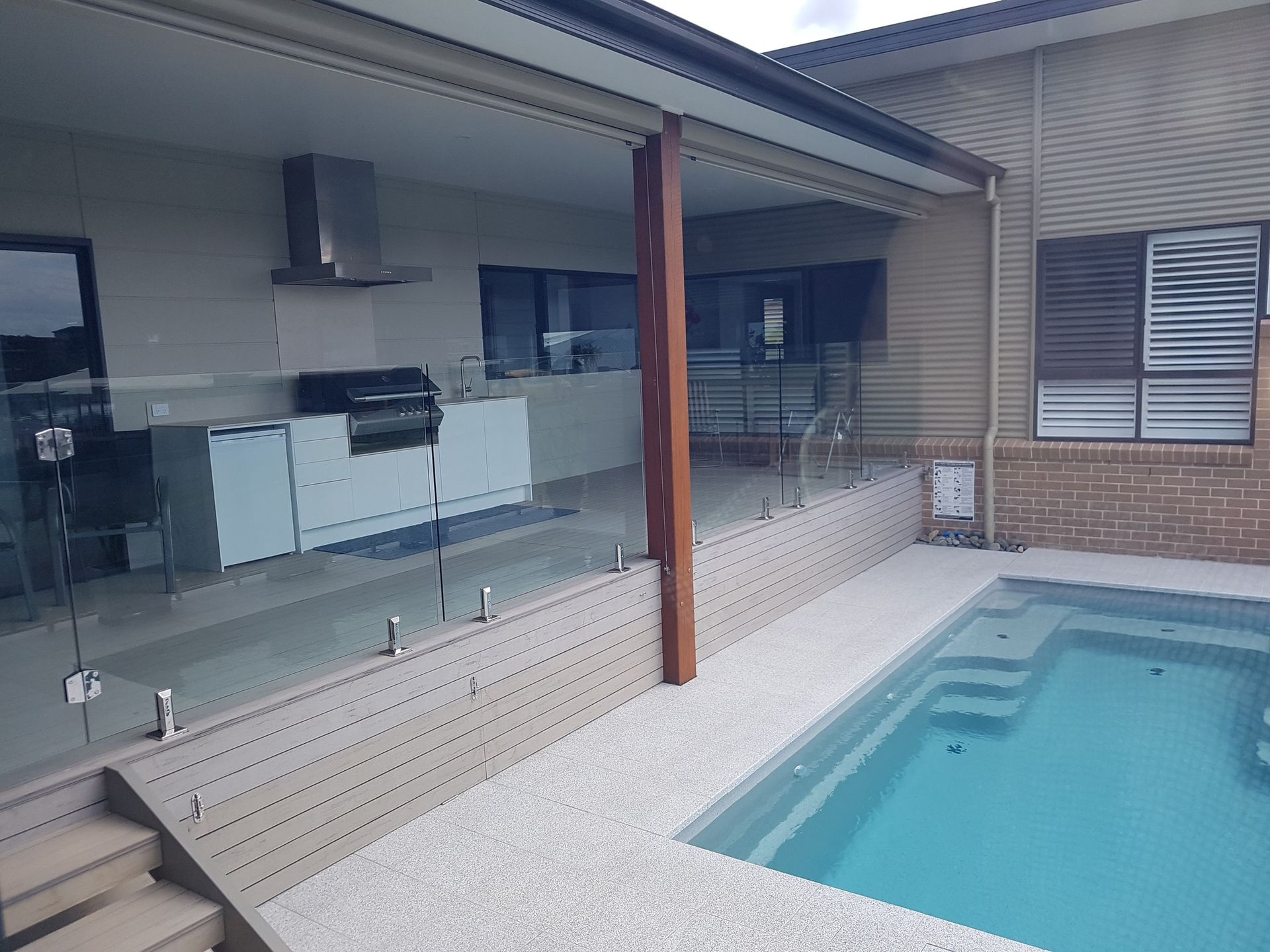 Outdoor Kitchen and Pool Area — BK Building Services Pty Ltd In Gloucester, NSW
