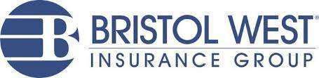 The bristol west insurance group logo is blue and white.