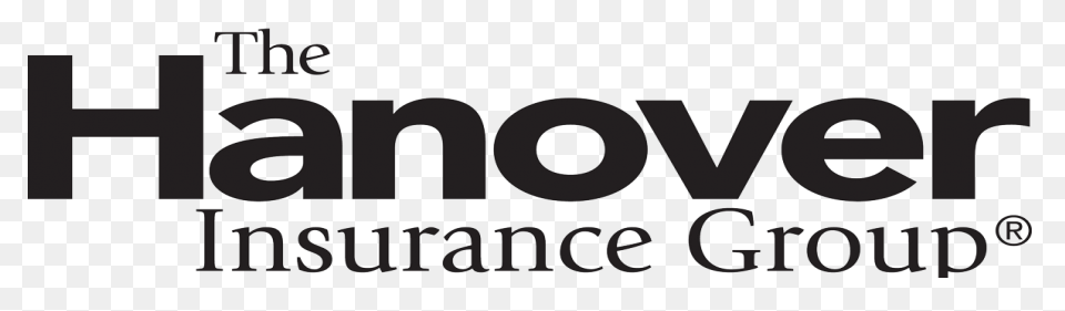 The hanover insurance group logo is black and white on a white background.