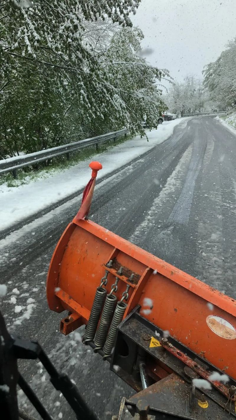 rimozione neve dalla strada