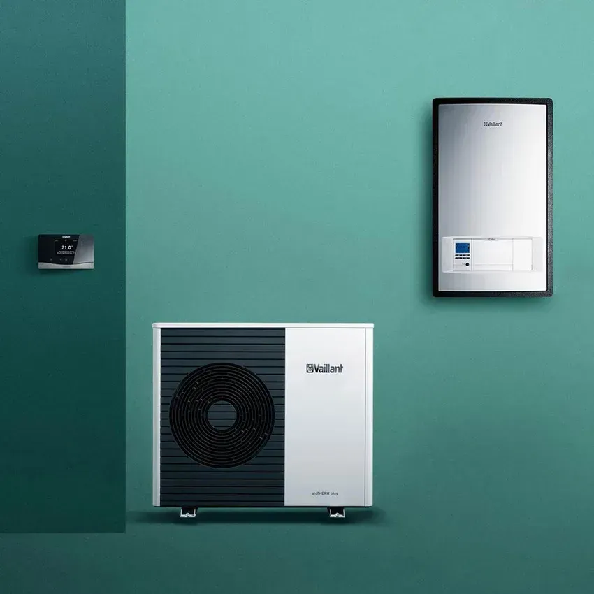 pompa di calore con unità esterna e interna