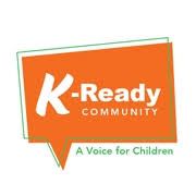 The k-ready community logo is a voice for children.