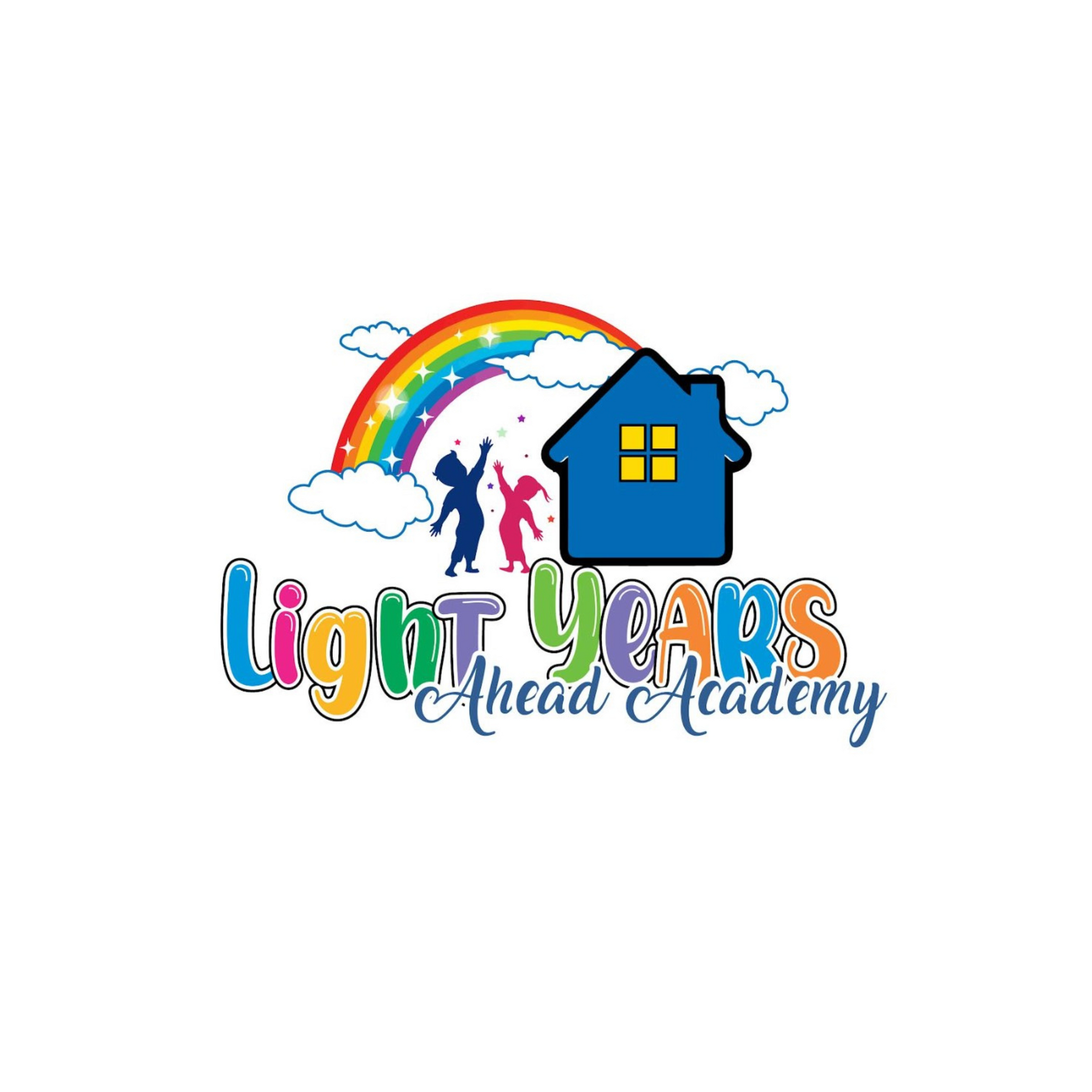 A colorful logo for light years ahead academy