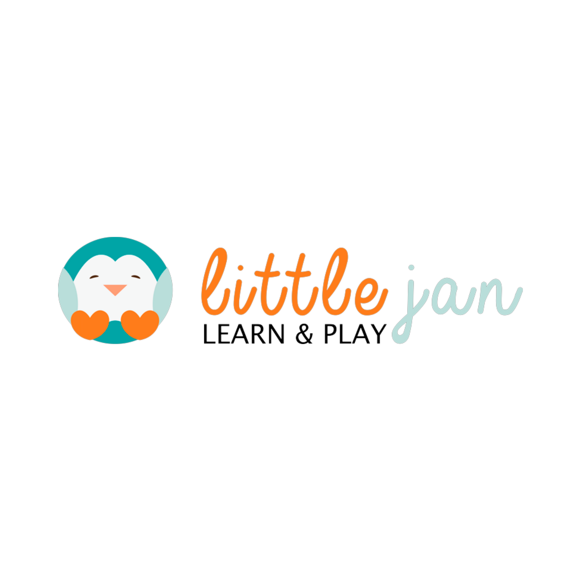 A logo for a company called little jan learn and play.