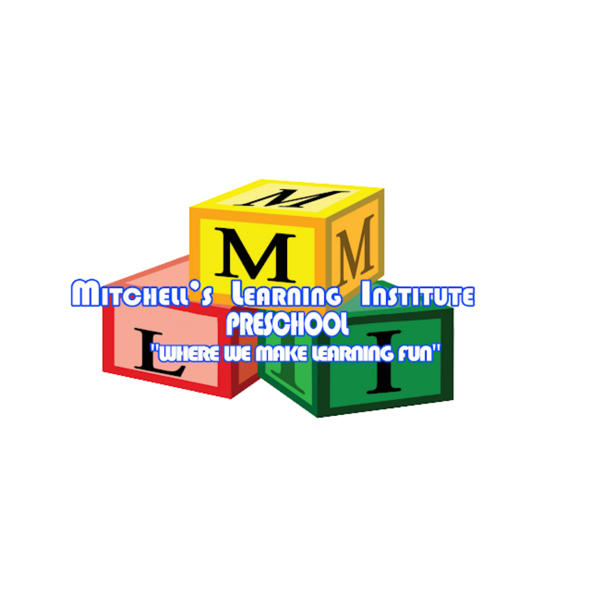 A logo for mitchel 's learning institute preschool