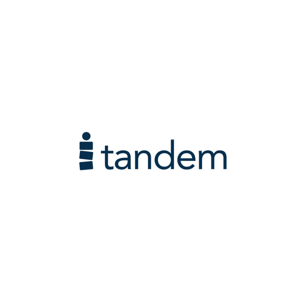 It is a logo for a company called tandem.