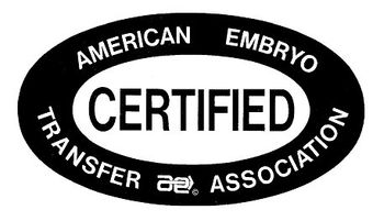 Certified by American Embryo Transfer Association