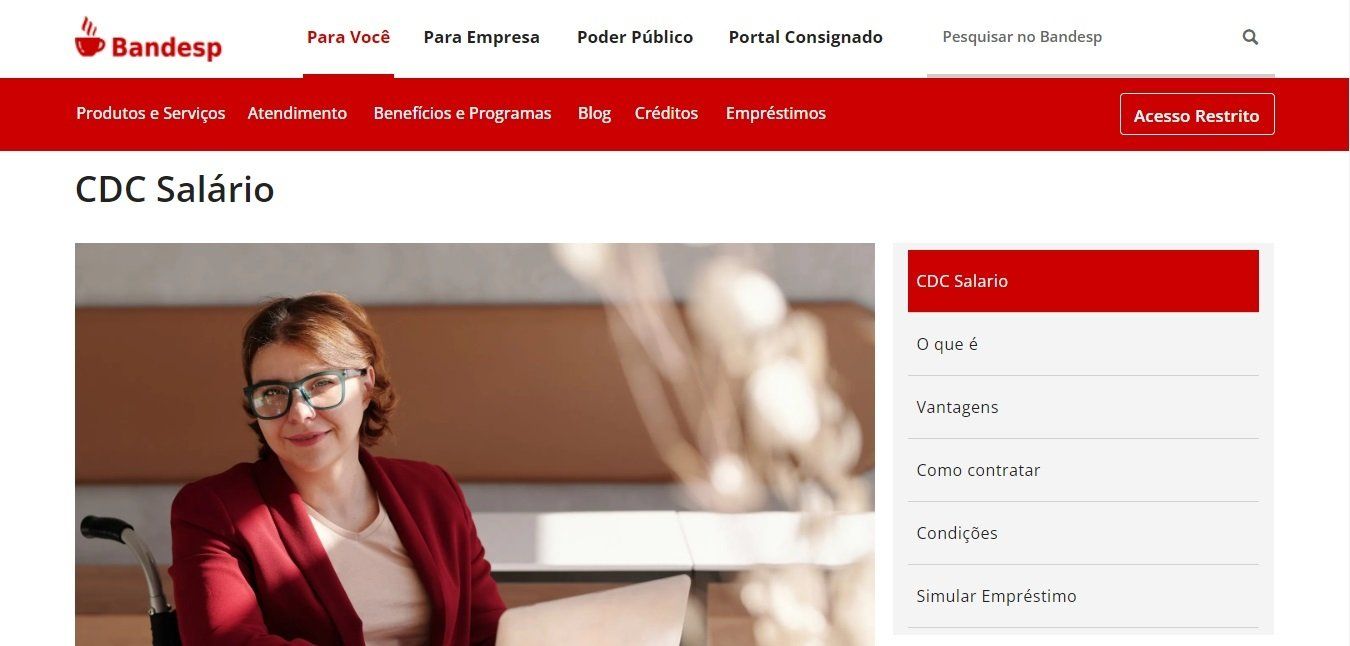CDC Crédito Direto ao Consumidor - Crédito Pessoal | Bandesp