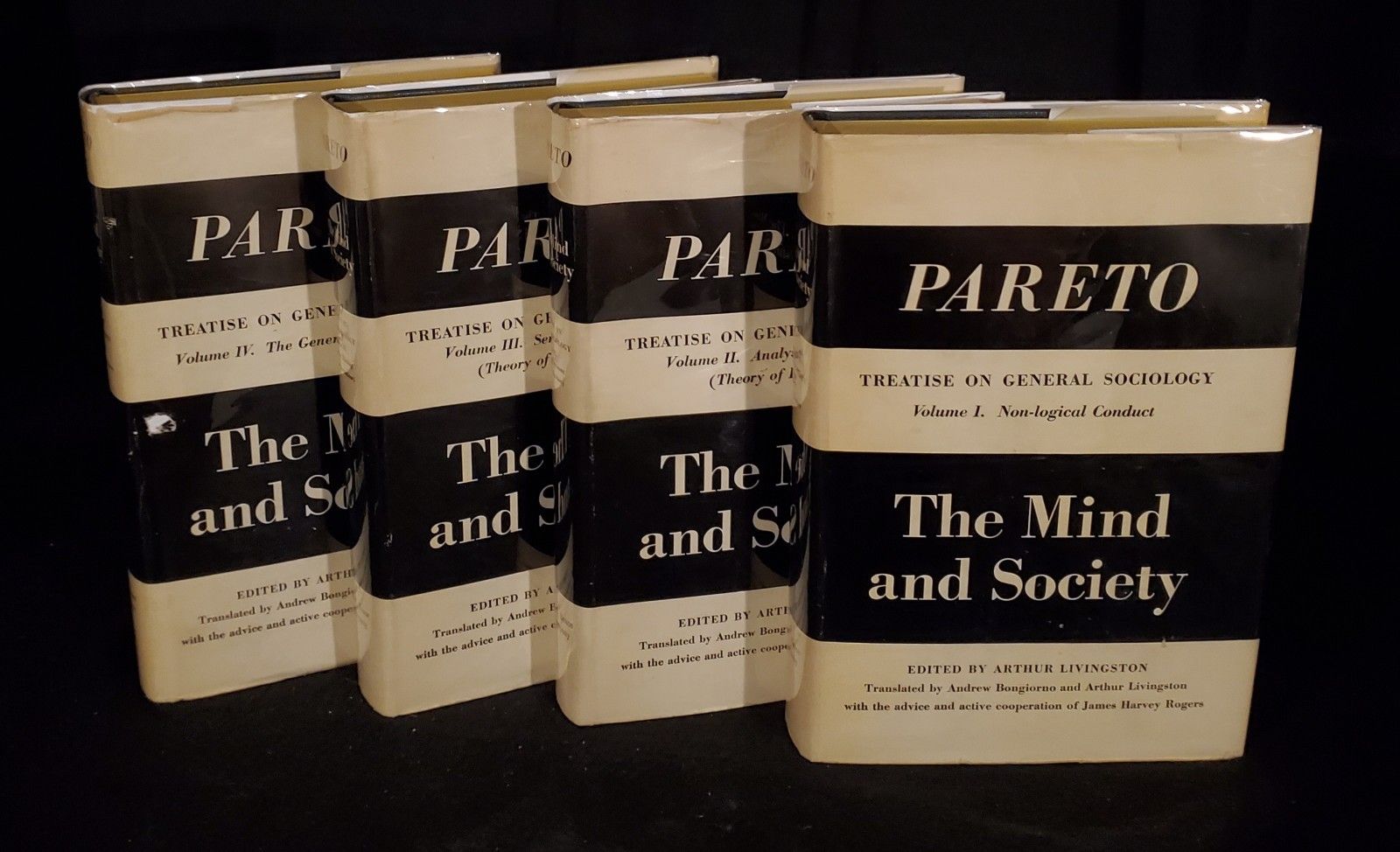 Vilfredo Pareto ~ The Mind And Society A Treatise On General Sociology 1935 ~ COMPLETE SET